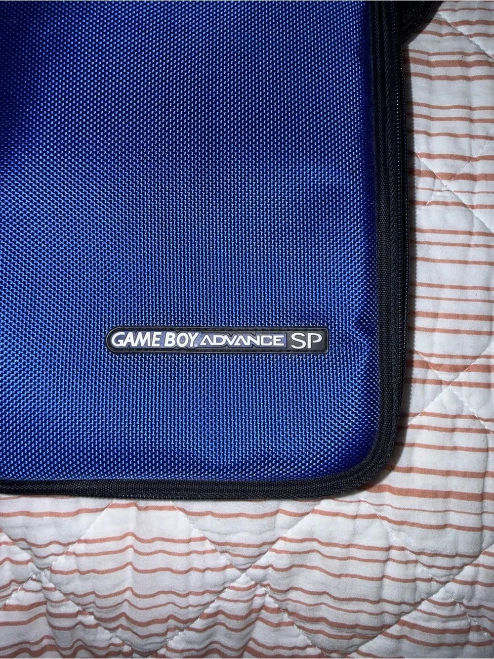 Nintendo Game Boy Advance SP Blue Case with Adjustable Black Strap